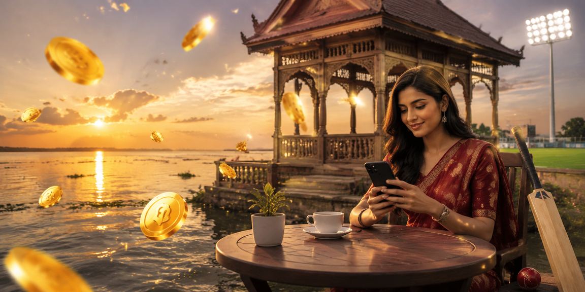 টাঙ্গুয়ার হাওরে ক্রিকেট বেটিং রেফারেল অফার উপভোগ করছেন একজন খেলোয়াড়